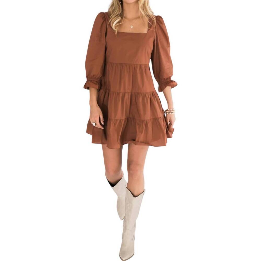 NEW FALCON PARK willow dress in rust